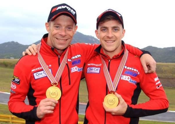 The gold medals that prove the Birchall brothers are the sidecar-racing world champions again.