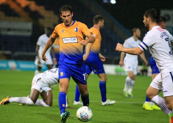 Mansfield Town v Wycombe Wanderers at the One Call Stadium - Sky Bet League Two, Tuesday September 12th 2017. Mansfield player Will Atkinson. Picture: Chris Etchells