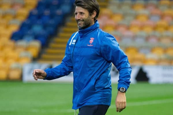 Mansfield vs Lincoln - Lincoln City manager Danny Cowley - Pic By James Williamson