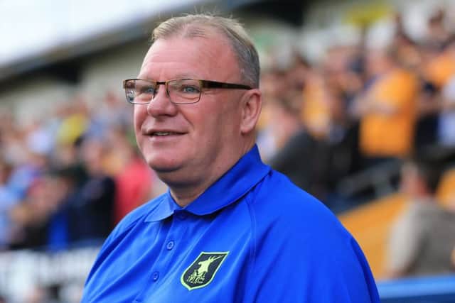 Mansfield Town manager Steve Evans. Photo by Leila Coker.