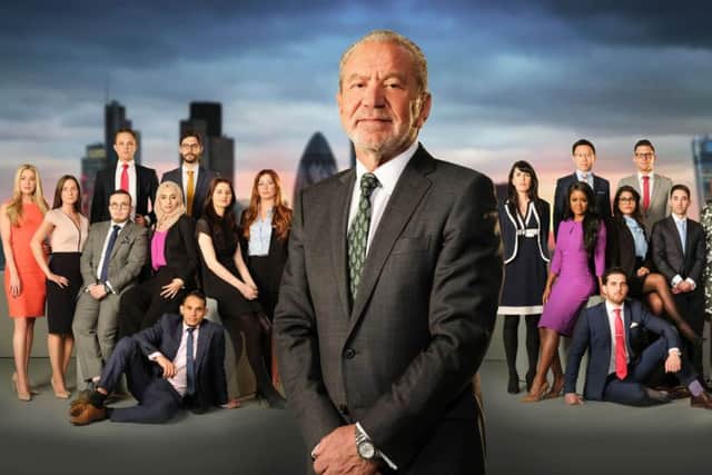 Lord Alan Sugar with some of the 2017 The Apprentice candidates.