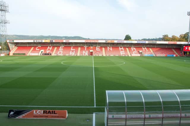 Cheltenham Town v Mansfield Town - The LCIRail Stadium home of Cheltenham Town - Pic By James Williamson
