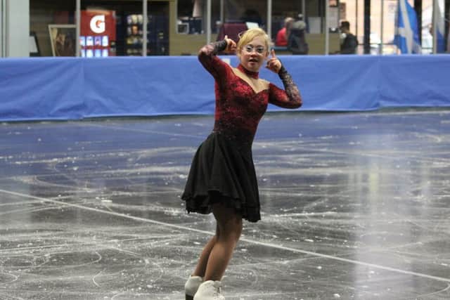 Ice-skater Meg McFarlane, who won three medals at the world championships in the USA.
