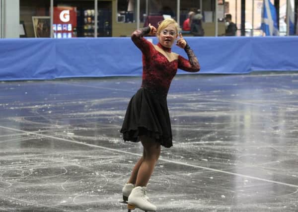 Ice-skater Meg McFarlane, who won three medals at the world championships in the USA.