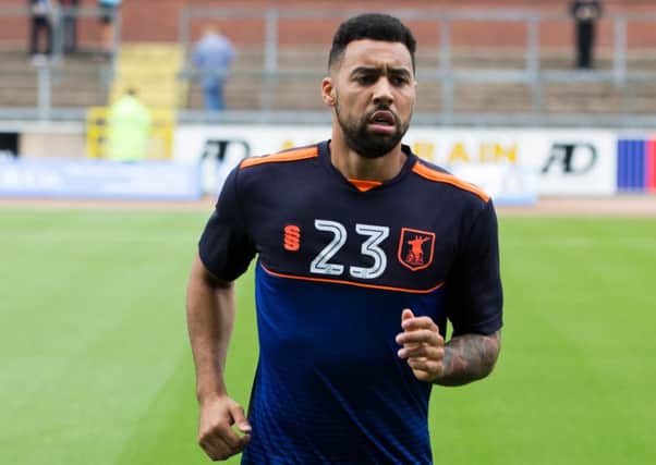 Kane Hemmings of Mansfield Town - Pic By James Williamson