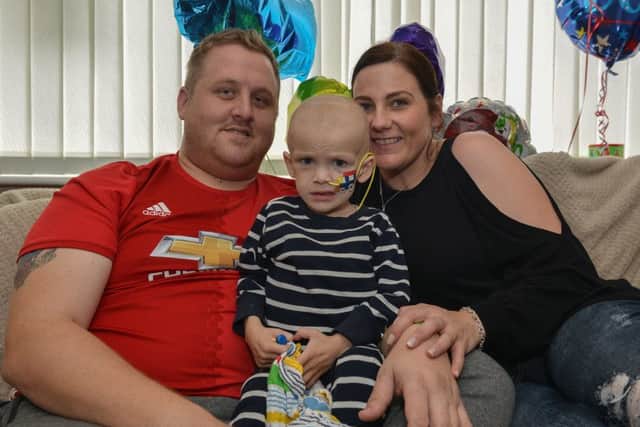 Dawson Wilcox, two pictured with Dad David and Mum Wendy