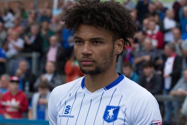 Lee Angol of Mansfield Town - Pic By James Williamson