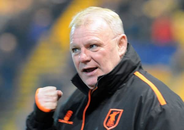 Mansfield Town manager  Steve Evans.