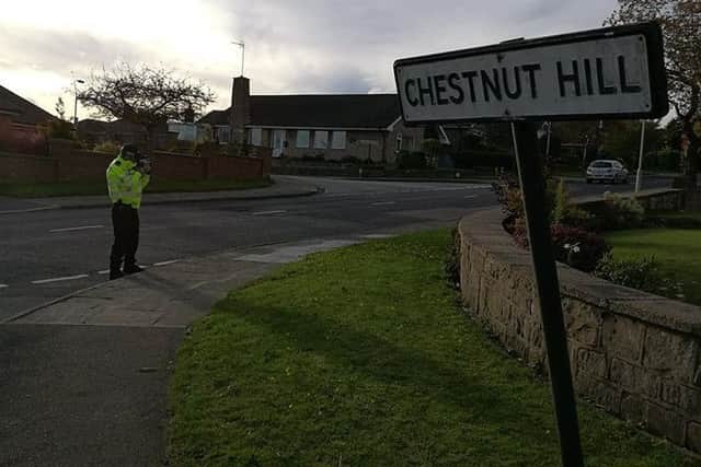 Police carry out the operation. Picture: Nottinghamshire Police.
