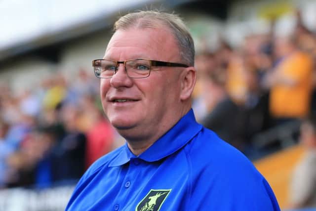 Mansfield Town manager Steve Evans. Photo by Leila Coker.