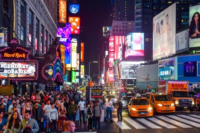 Times Square, one of Midtown's main attractions.