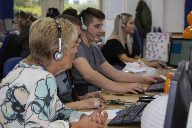The customer-contact centre at Pendragons Annesley headquarters.