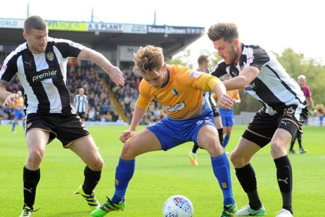 Mansfield Town v Notts County.Danny Rose in first half action last month at the One Call Stadium
