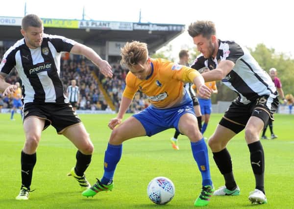Mansfield Town v Notts County.
Danny Rose in first half action last month at the One Call Stadium