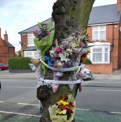Scene of fatal accident on Diamond Avenue, Kirkby-In-Ashfield