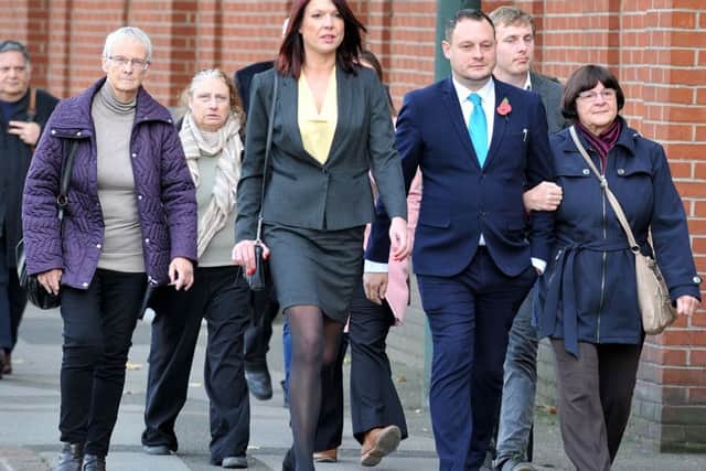 Jason Zadrozny arrives at Nottingham Crown Court