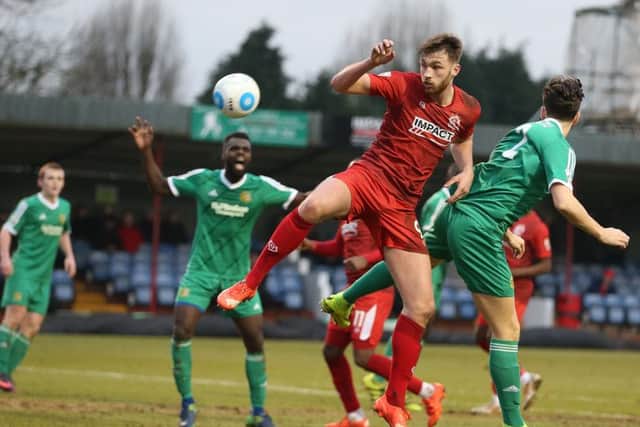 Tom Allan scored for Alfreton Town.PHOTO: Mark Fear