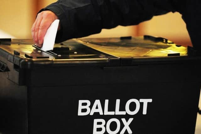 A ballot box.