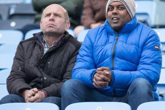 Stags fans at the Ricoh on Saturday