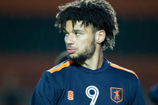 Lee Angol of Mansfield Town - Pic By James Williamson