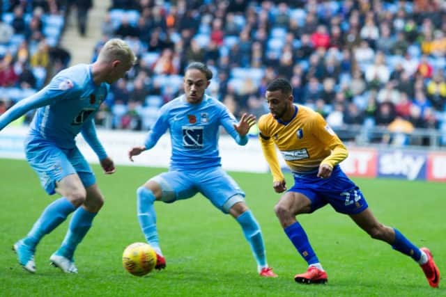 Coventry City vs Mansfield Town - CJ Hamilton of Mansfield Town - Pic By James Williamson