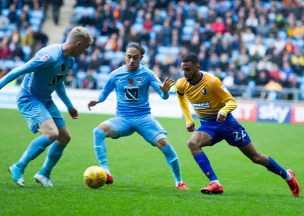 Coventry City vs Mansfield Town - CJ Hamilton of Mansfield Town - Pic By James Williamson