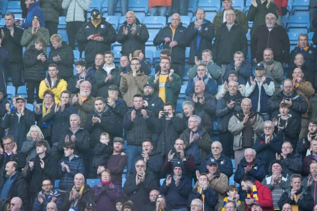 Coventry City vs Mansfield Town - Mansfield Fans at Coventry - Pic By James Williamson