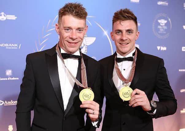 The Birchall brothers, Ben and Tom, from Mansfield, with their world championship medals. (PHOTO BY: Mark English)
