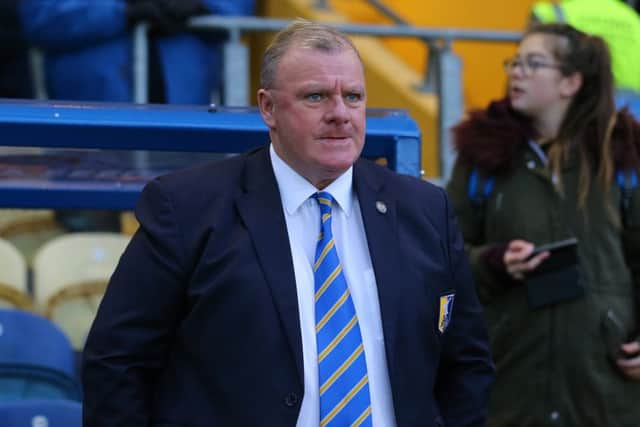 Mansfield Town Manager Steve Evans during the Sky Bet League 2 match between Mansfield Town and Stevenage at the One Call Stadium, Mansfield, England on 18 November 2017. Photo by Leila Coker / PRiME Media Images.