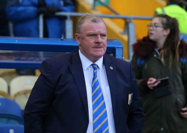 Mansfield Town Manager Steve Evans during the Sky Bet League 2 match between Mansfield Town and Stevenage at the One Call Stadium, Mansfield, England on 18 November 2017. Photo by Leila Coker / PRiME Media Images.