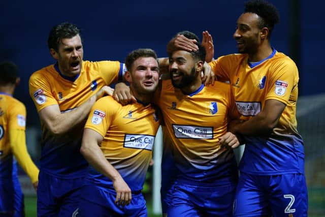 Mansfield Town on the march? Photo by Leila Coker / PRiME Media Images.