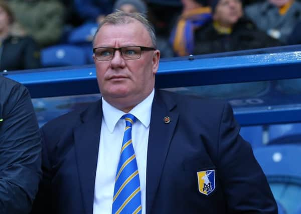 Mansfield Town Manager Steve Evans during the Sky Bet League 2 match between Mansfield Town and Stevenage at the One Call Stadium, Mansfield, England on 18 November 2017. Photo by Leila Coker / PRiME Media Images.