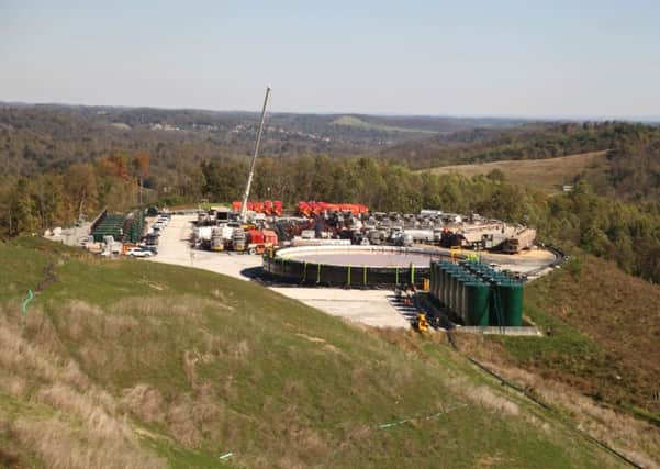 Fracking tour: fracking site.