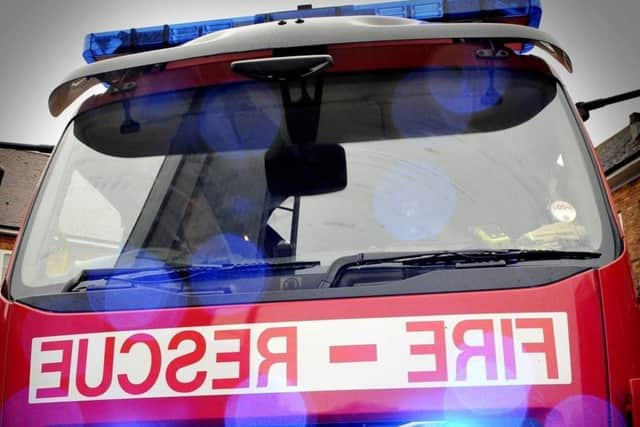 Fire crews were called to the incident