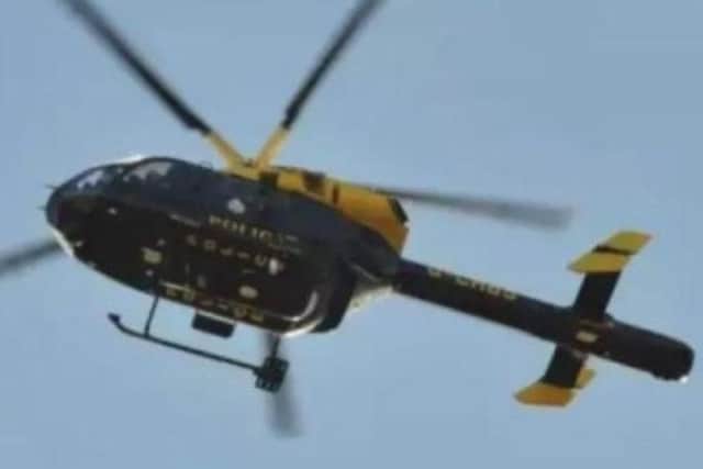 A police helicopter.