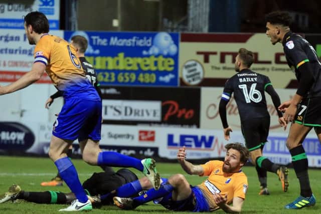 Mansfield Town v Yeovil - Saturday December 16th 2017. Mansfield player Paul Anderson. Picture: Chris Etchells