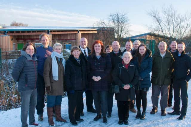Councillors, volunteers and architect involved in the plans.