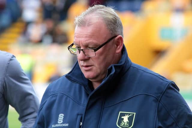 Stags manager Steve Evans.  Photo by Glenn Ashley.