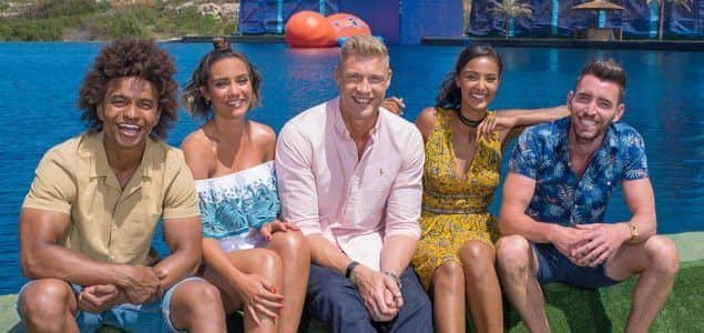 Andrew Freddie Flintoff is joined by Frankie Bridge to present ITV's adrenaline filled Cannonball show. Picture ITV press pack