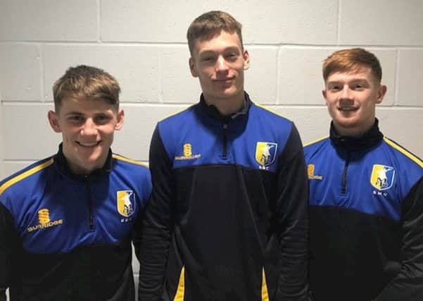 Three Stags youngsters recently called up by English Colleges.