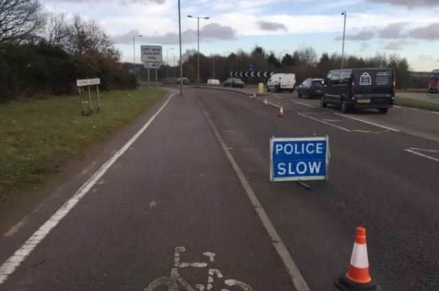 A man has been arrested after the A617 was closed for five hours near Rainworth between Southwell Road West and Kirklington Road