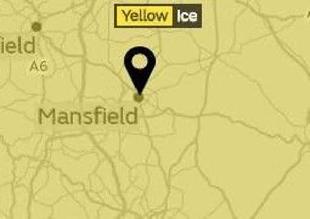 The Met Office have issued a warning for Ice across the county...
