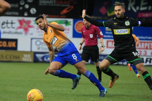 Mansfield Town v Yeovil - Saturday December 16th 2017. Mansfield player Jacob Mellis. Picture: Chris Etchells