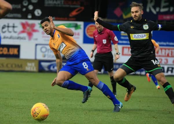 Mansfield Town v Yeovil - Saturday December 16th 2017. Mansfield player Jacob Mellis. Picture: Chris Etchells