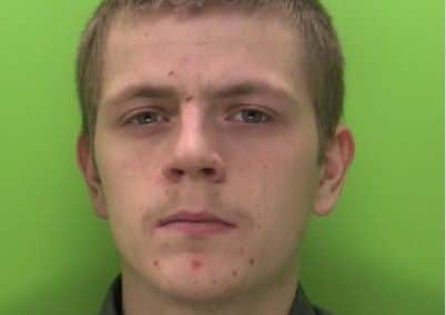 Pictured is Joseph Holt, 21, of Dalestorth Street, Sutton-in-Ashfield, who has been jalied after he admitted two counts of criminal damage, failing to surrender to court, breaching a community order and theft.