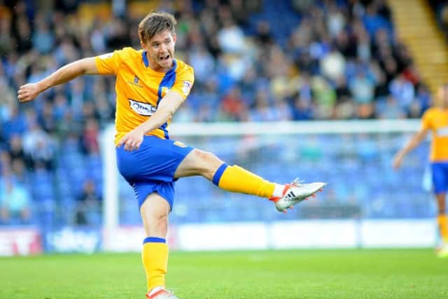 Mansfield Town v Blackburn Rovers. James Baxendale.