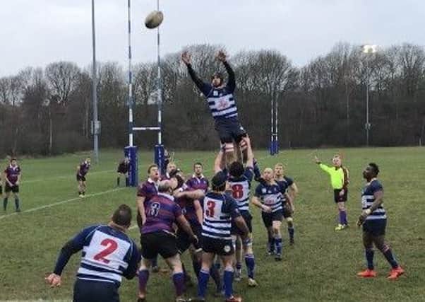 Action from Mansfield RUFCs 27-7 victory over Rolls-Royce at Eakring Road on Saturday.