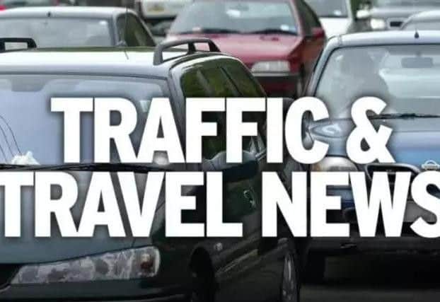 Two lanes are currently closed.