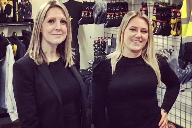 New recruit Jennifer Robles-Barker with the firms joint owner, Rachel Hall.