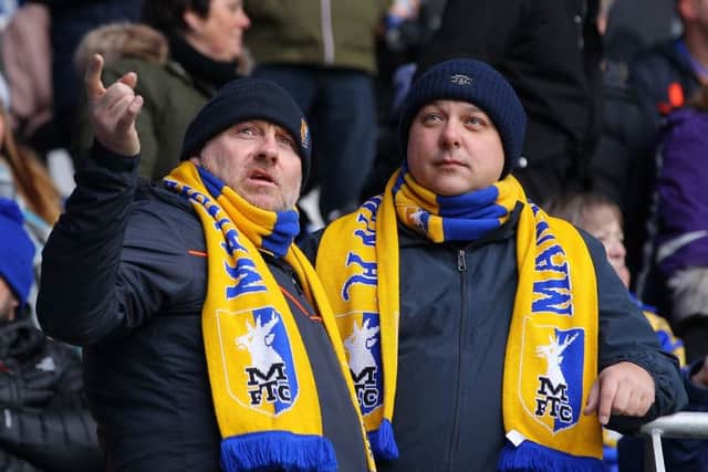 Picture by Sam Mallorie-Williams/AHPIX.com; Football; The Emirates FA Cup; Cardiff City v Mansfield Town; 6/1/18  KO 15.00; Cardif City Stadium; copyright picture; Howard Roe/AHPIX.com; Mansfield fans at Cardiff